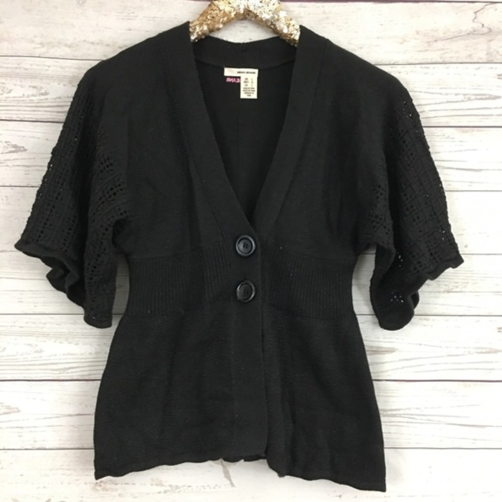 DKNY metallic black sweater